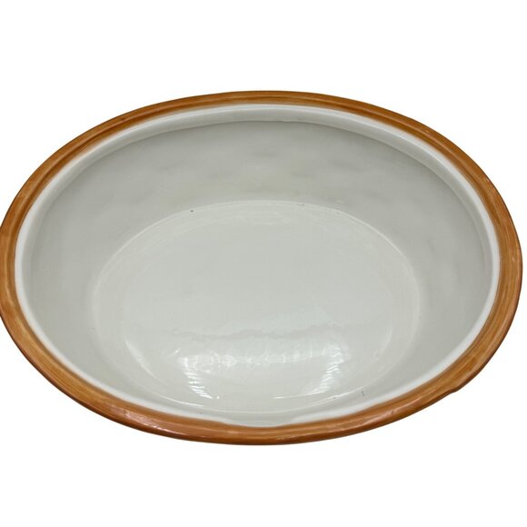 Handpainted Ceramic Turkey Basket Soup Tureen with Spoon - Picture 6 of 9